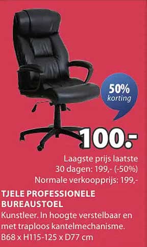TJELE PROFESSIONELE BUREAUSTOEL