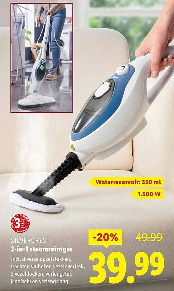 2-in-1 stoomreiniger