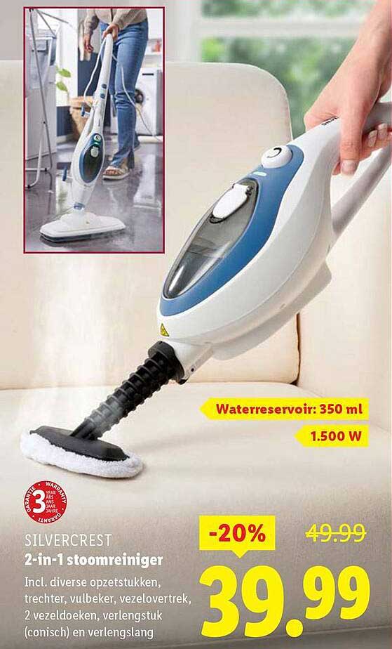 2-in-1 stoomreiniger