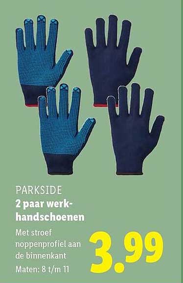 2 paar werkhandschoenen