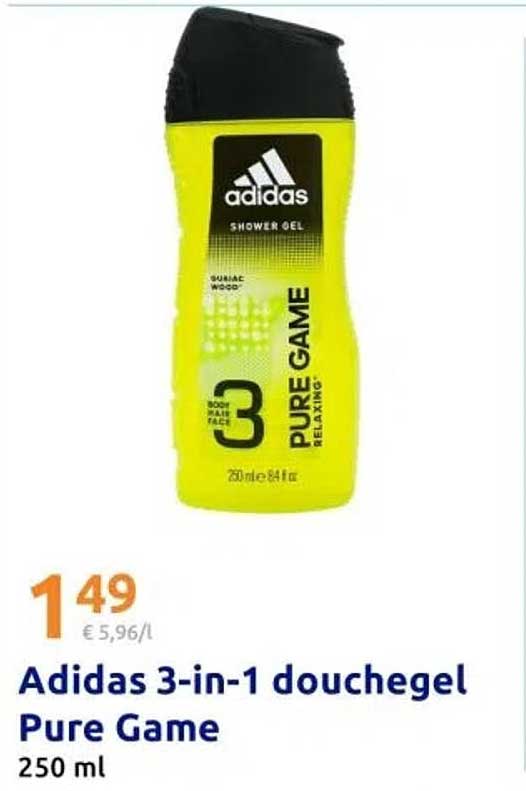 Adidas 3-in-1 douchegel Pure Game
