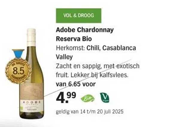 Adobe Chardonnay Reserva Bio