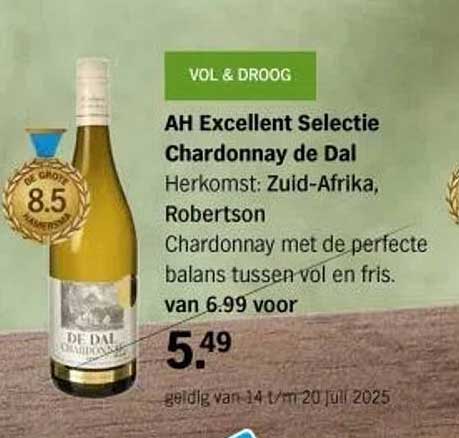 AH Excellent Selectie Chardonnay de Dal