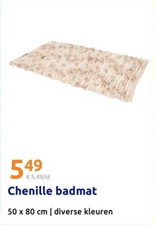Chenille badmat