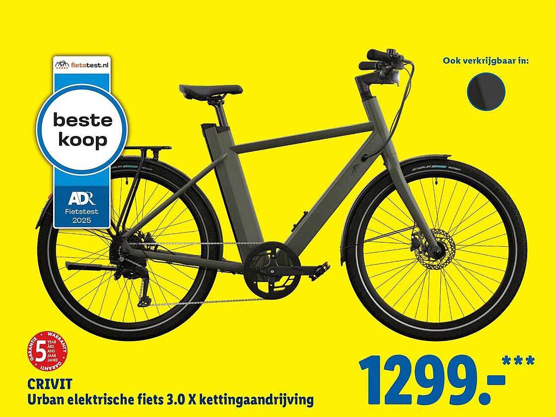 CRIVIT Urban elektrische fiets 3.0 X kettingaandrijving