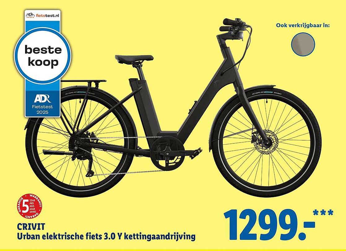 CRIVIT Urban elektrische fiets 3.0 Y kettingaandrijving