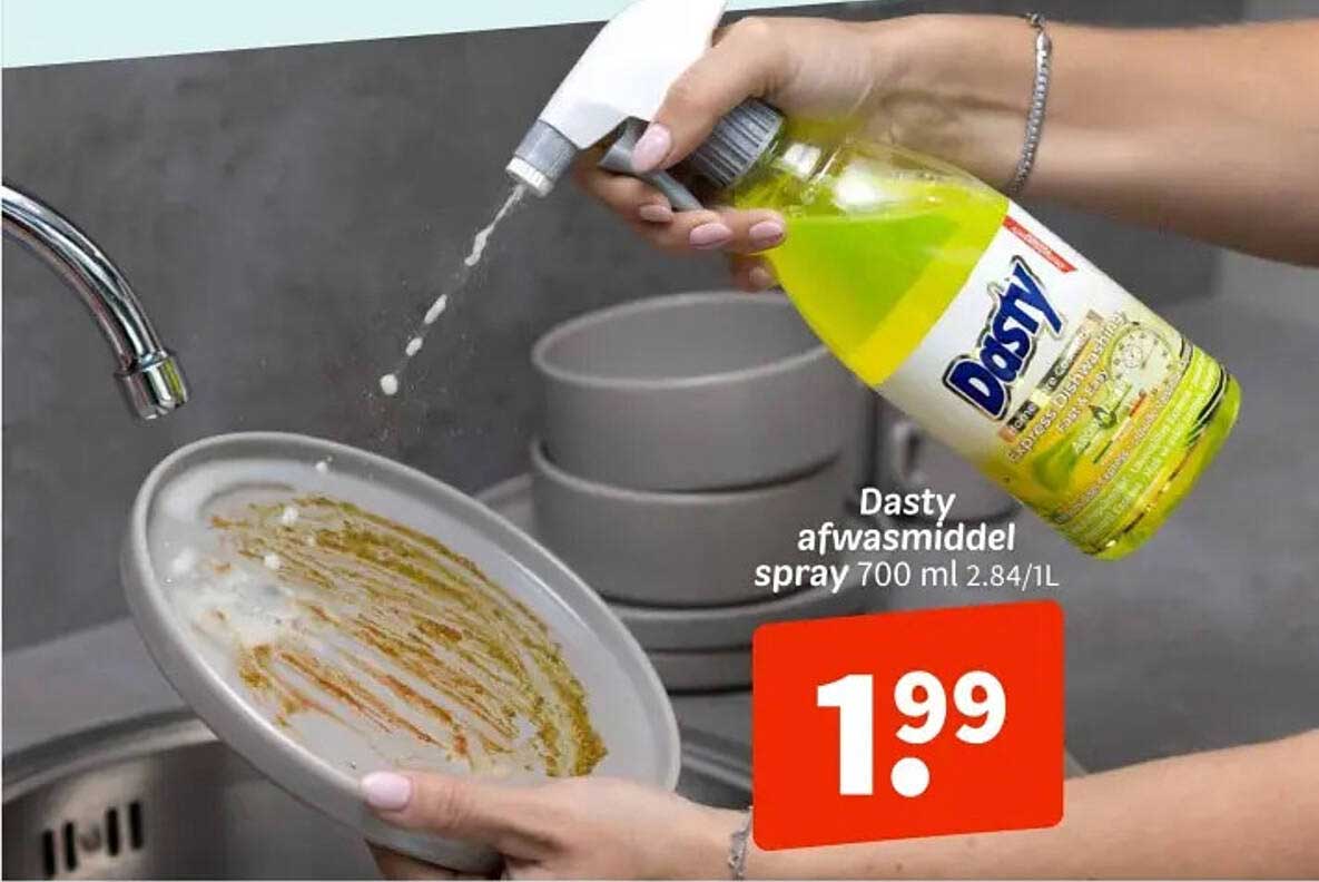 Dasty afwasmiddel spray 700 ml 2.84/l