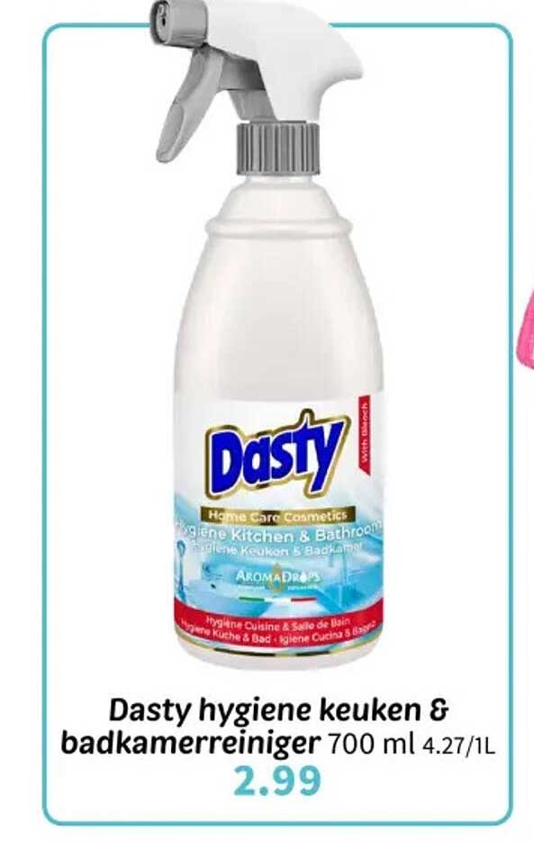 Dasty hygiene keuken & badkamereiniger 700 ml 4.27/1L