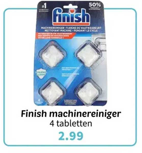 Finish machinerreiniger 4 tabletten