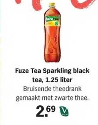 Fuze Tea Sparkling black tea, 1.25 liter