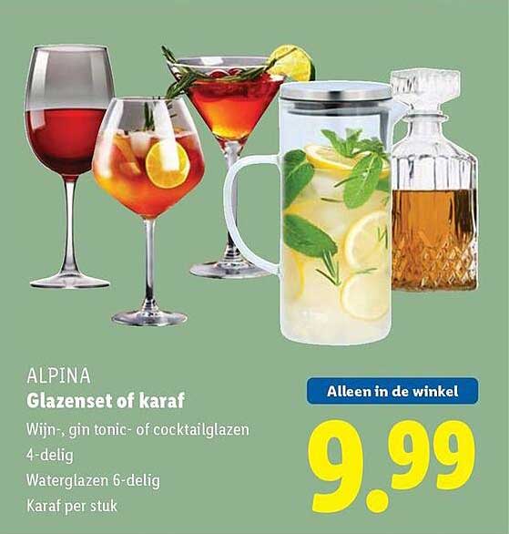 Glazenset of karaf