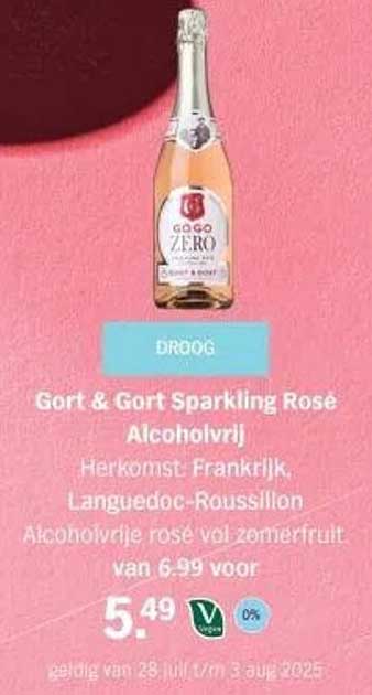 Gort & Gort Sparkling Rosé Alcoholvrij