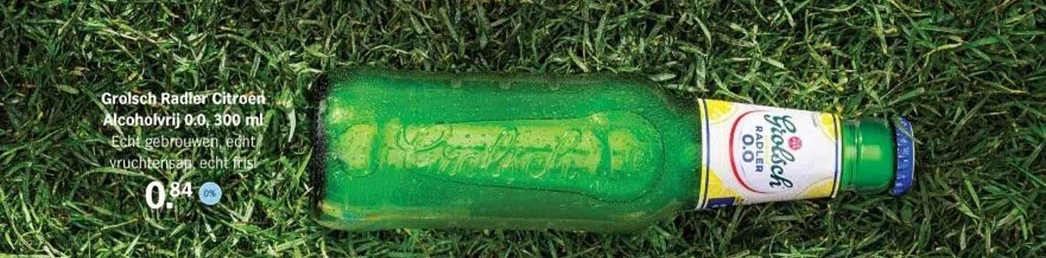 Grolsch Radler Citroen Alcoholvrij 0.0 300 ml