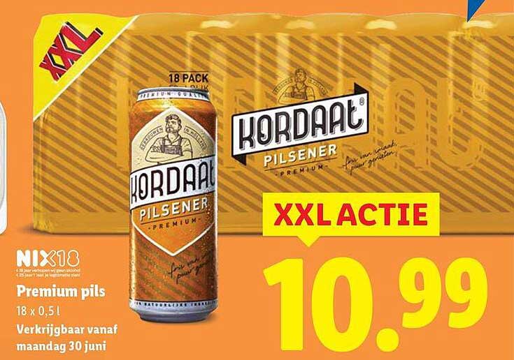 Kordaant Pilsener 18 x 0,5L