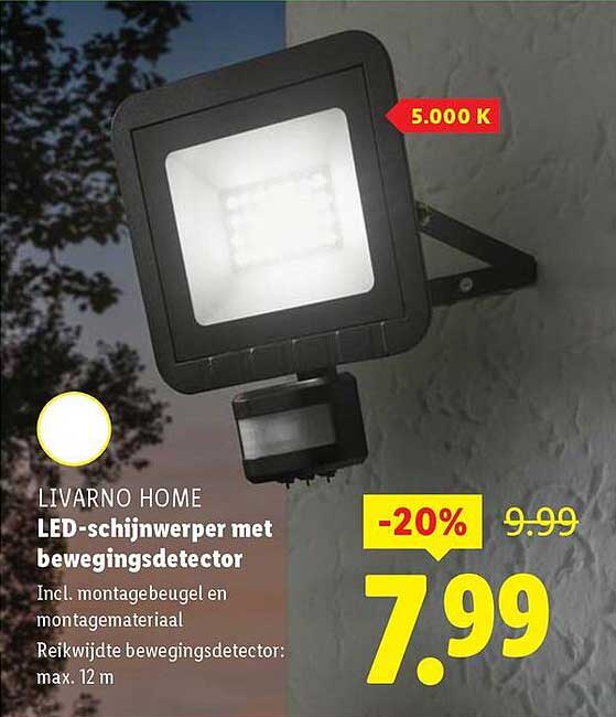 LED-schijnwerper met bewegingsdetector