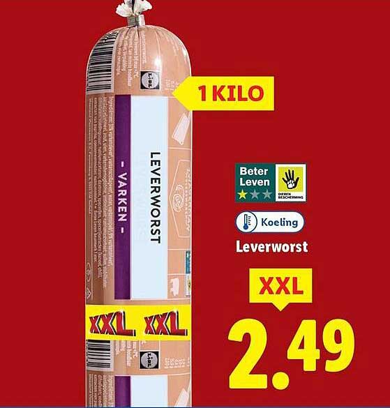 Leverworst XXL 1 KILO