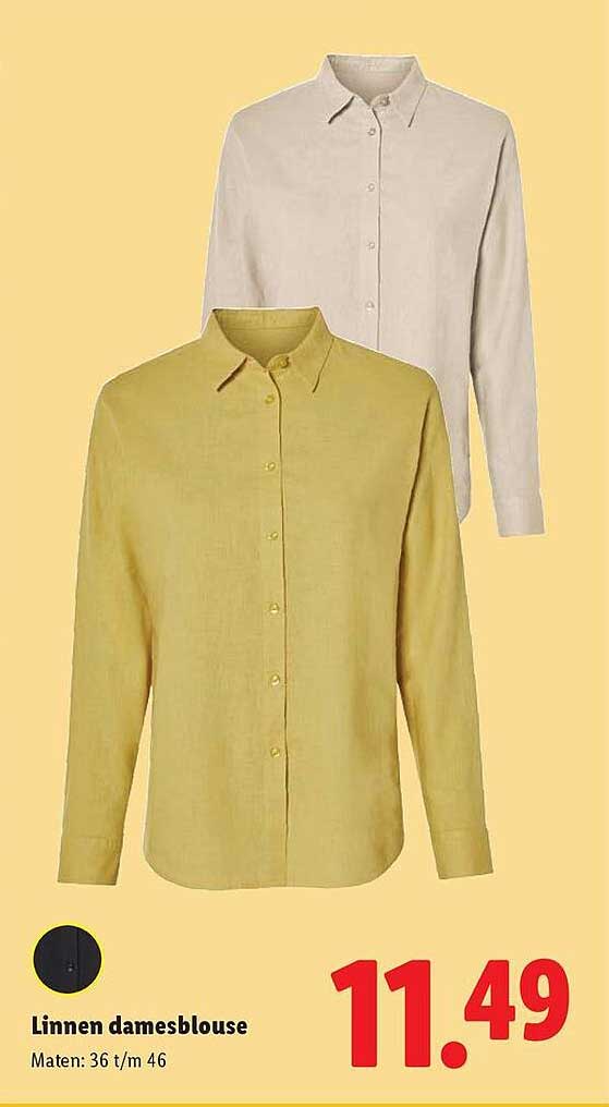 Linnen damesblouse