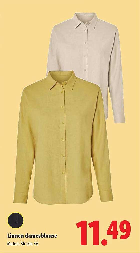 Linnen damesblouse