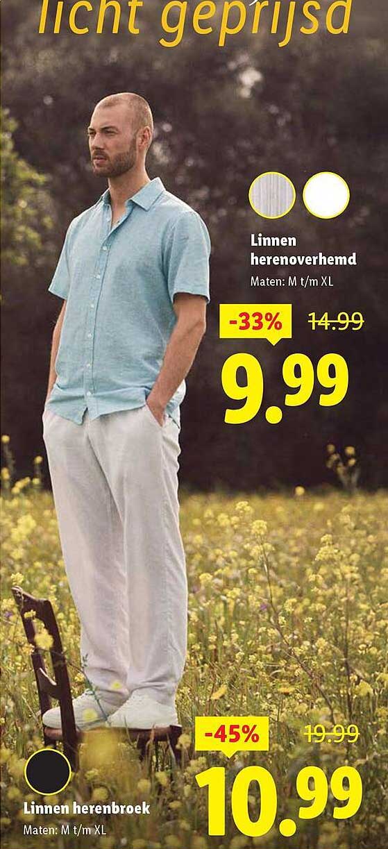 Linnen herenoverhemd