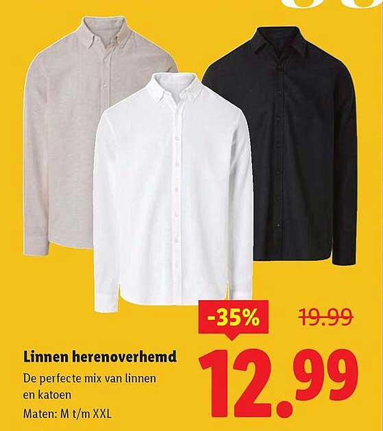 Linnen herenoverhemd