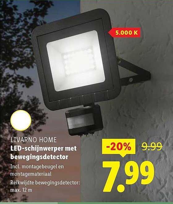 LIVARNO HOME LED-schijnwerper met bewegingsdetector
