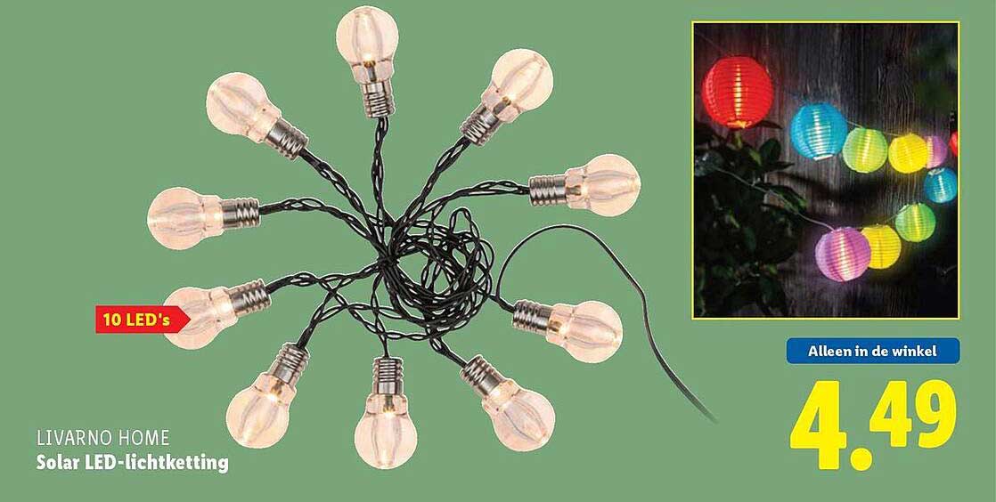 LIVARNO HOME Solar LED-lichtketting