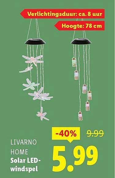 LIVARNO HOME Solar LED-windspel