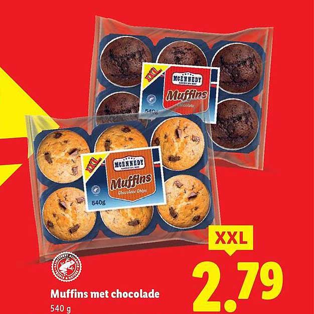 Muffins met chocolade