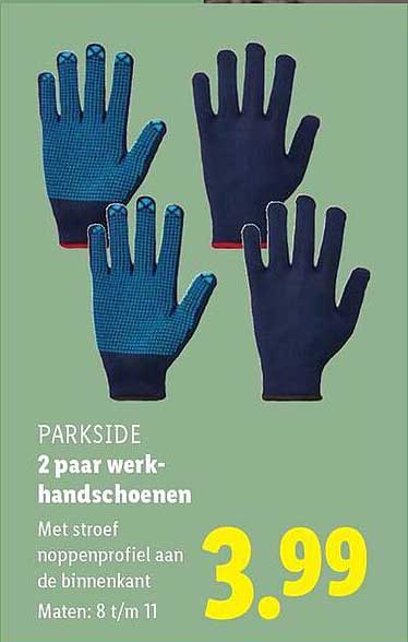 PARKSIDE 2 paar werkhandschoenen