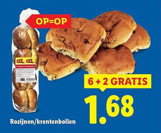 Rozijnen/kruidenbollen