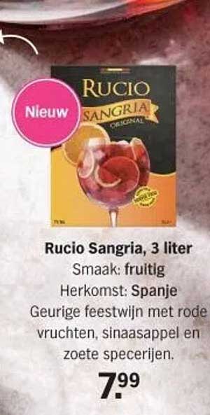 Rucio Sangria, 3 liter