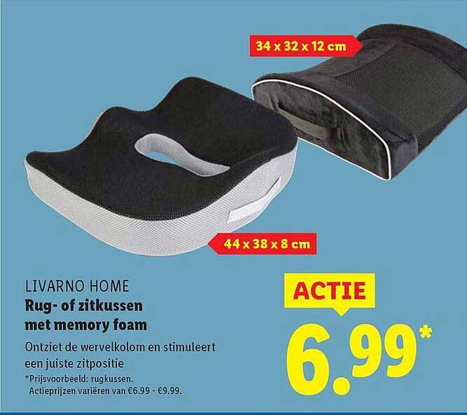 Rug- of zitzitkussen met memory foam