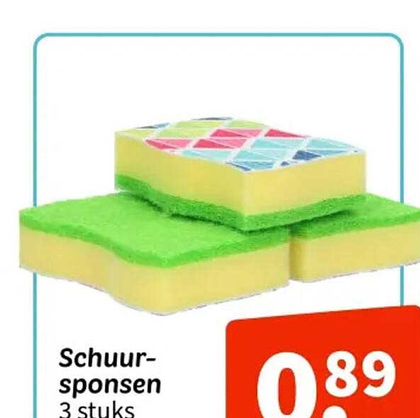 Schuursponsen 3 stuks