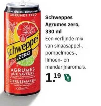 Schweppes Agrumes zero, 330 ml