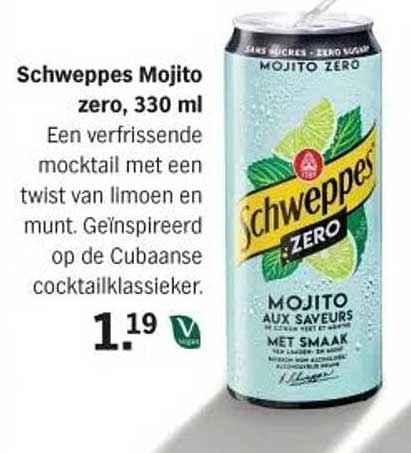 Schweppes Mojito zero, 330 ml