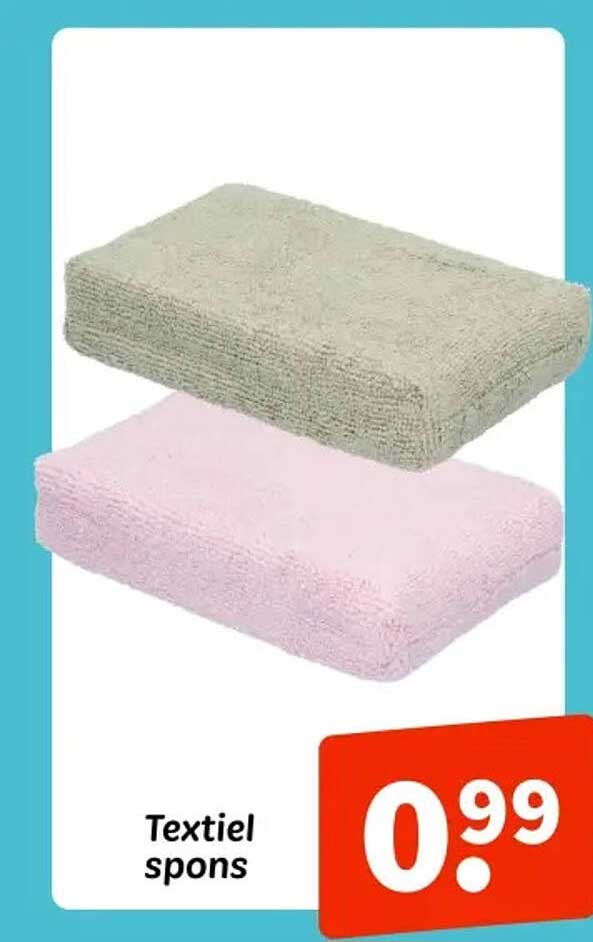 Textiel spons