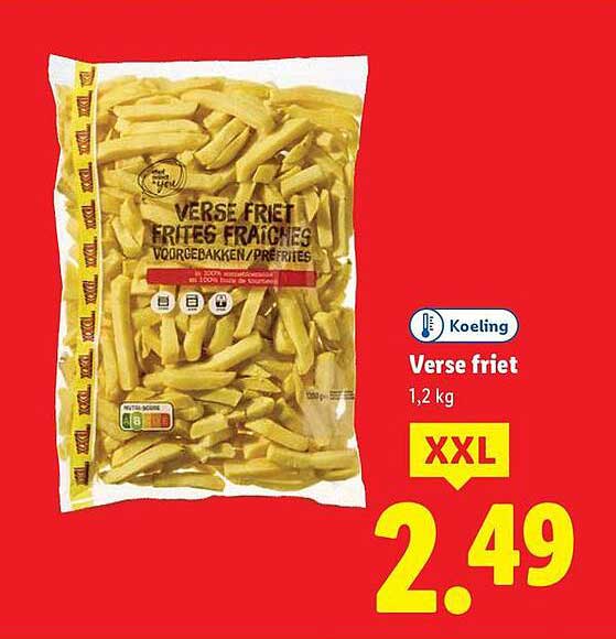 Verse friet 1,2 kg