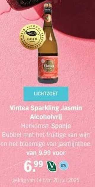 Vintea Sparkling Jasmin Alcoholvrij