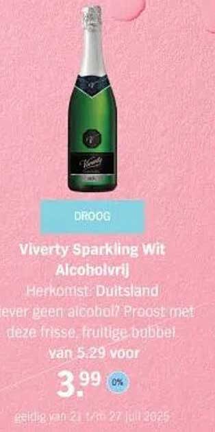 Viverty Sparkling Wit Alcoholvrij