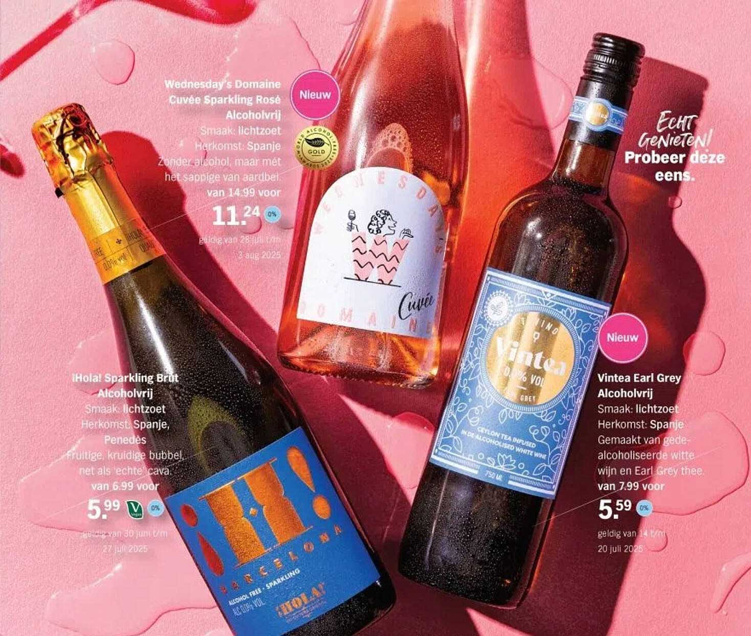 Wednesday’s Domaine Cuvée Sparkling Rosé Alcoholvrij