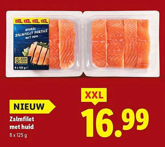 Zalmfilet met huid