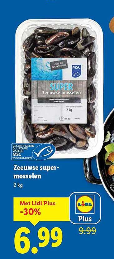 Zeeuwse super-mosselen 2 kg