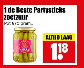 1 de Beste Partysticks zoetzuur