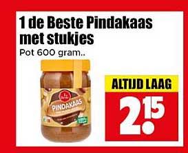 1 de Beste Pindakaas met stukjes