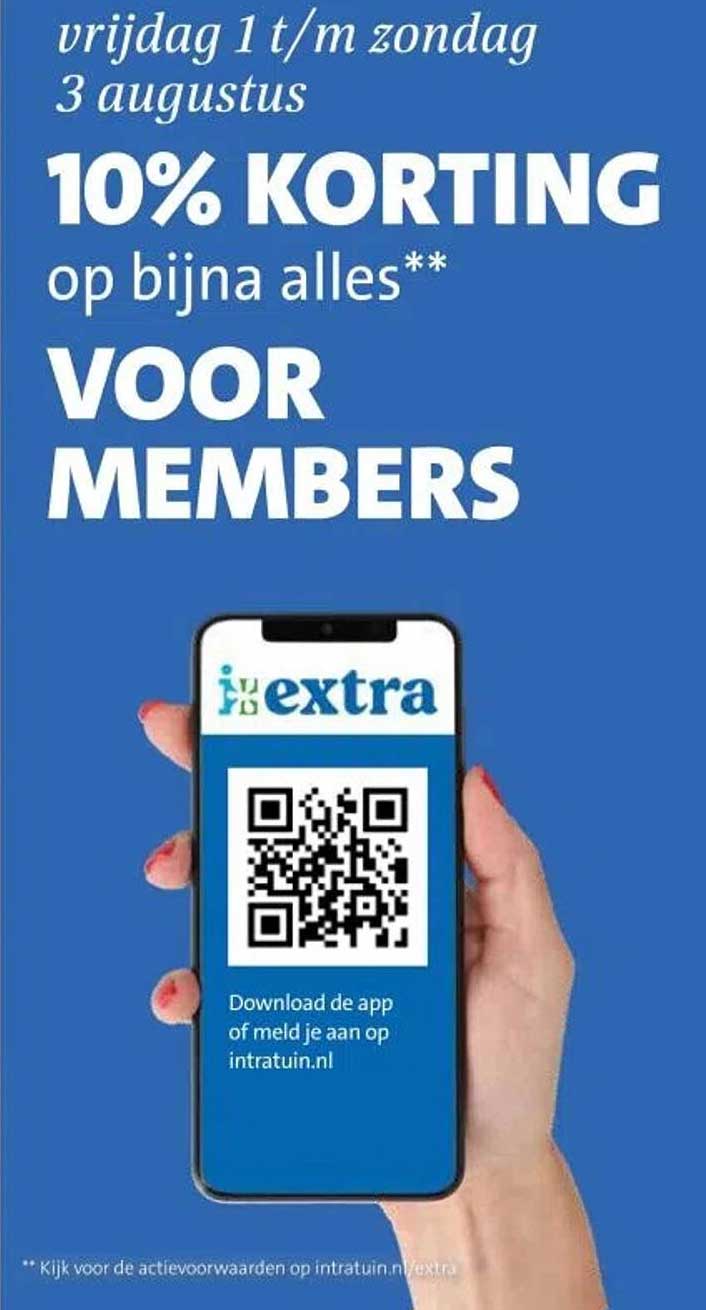 10% KORTING op bijna alles** VOOR MEMBERS