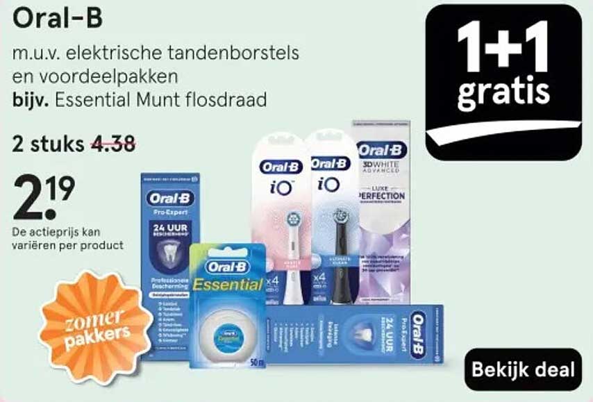 2 stuks Oral-B flosdraad voor slechts €2,19