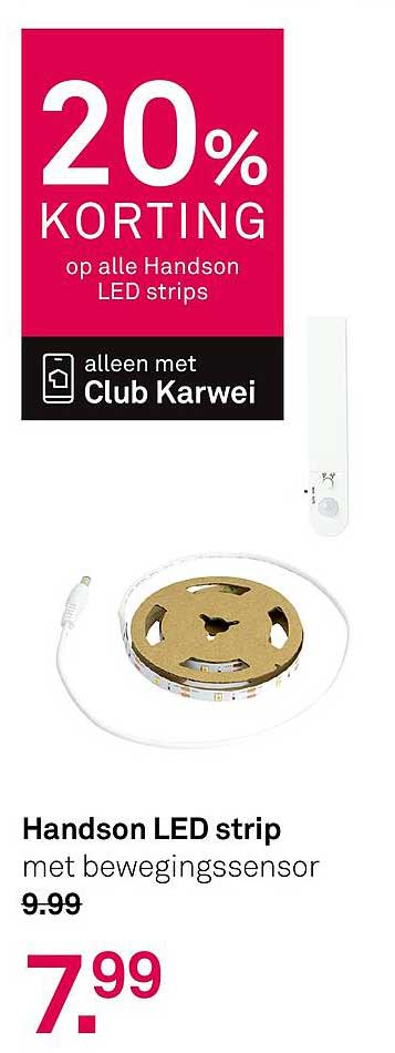 20% KORTING op alle Handson LED strips