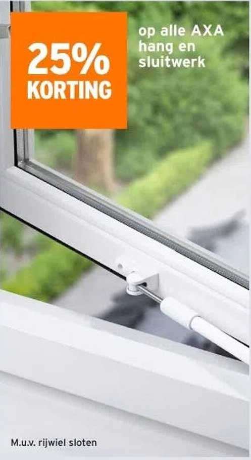 25% korting op alle AXA hang en sluitwerk