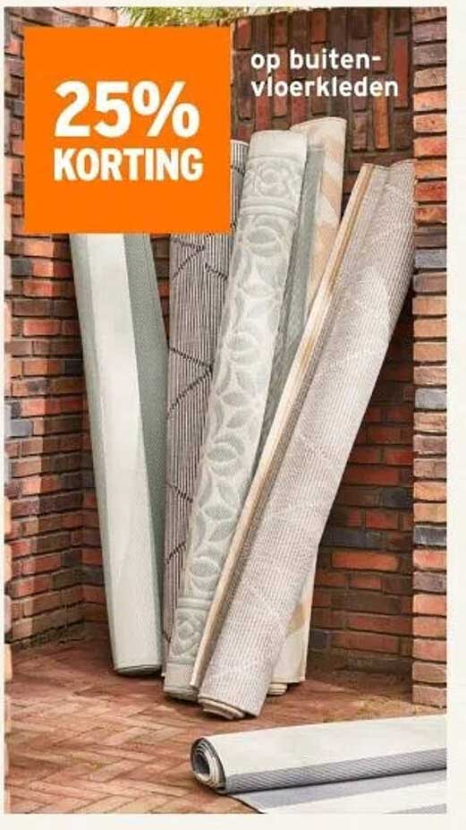 25% KORTING op buitenvloerkleden