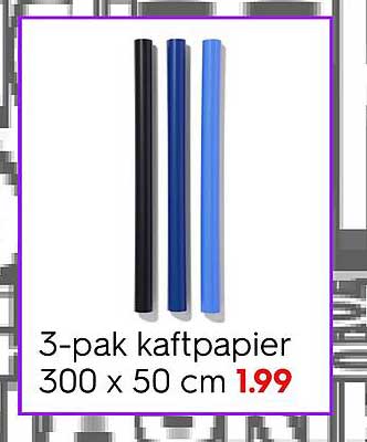 3-pak kaftpapier 300 x 50 cm